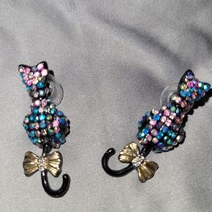 Betsey Johnson Kitty Cat earrings